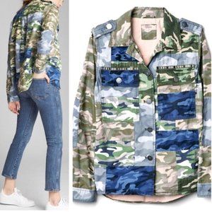 GAP Patch Camo Print Utility Jacket